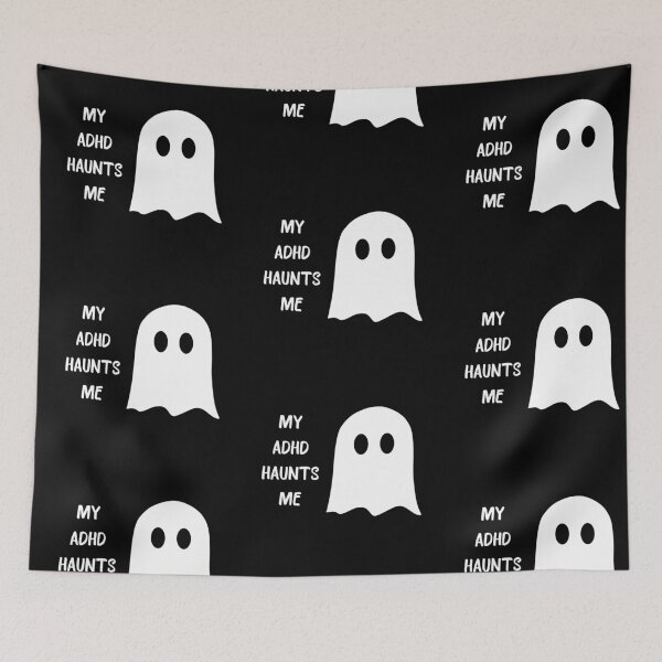 Item preview, My ADHD Haunts Me Funny ADHD Halloween Ghost designed and sold by T-version.