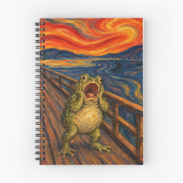 Item preview, Toad Screaming On The Bridge Painting designed and sold by The Mellonaire.