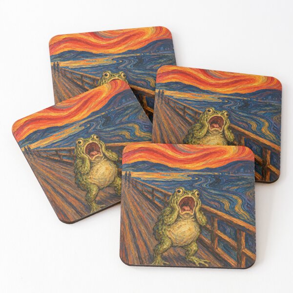 Item preview, Toad Screaming On The Bridge Painting designed and sold by The Mellonaire.