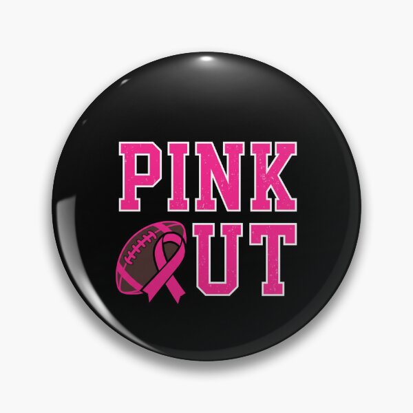 Item preview, Pink Out Football Breast Cancer Awareness Ribbon designed and sold by Makelya.
