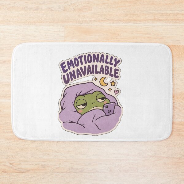 Item preview, Emotionally Unavailable Frog – Cute Funny Frog Retro Sticker & Apparel designed and sold by DNBY.