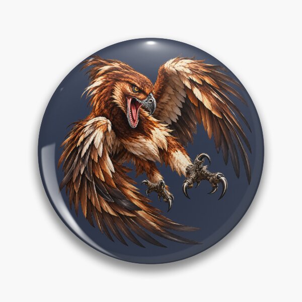 Item preview, Screaming Eagle Attack - Dark Fantasy Wildlife Art designed and sold by charmaroundyou.