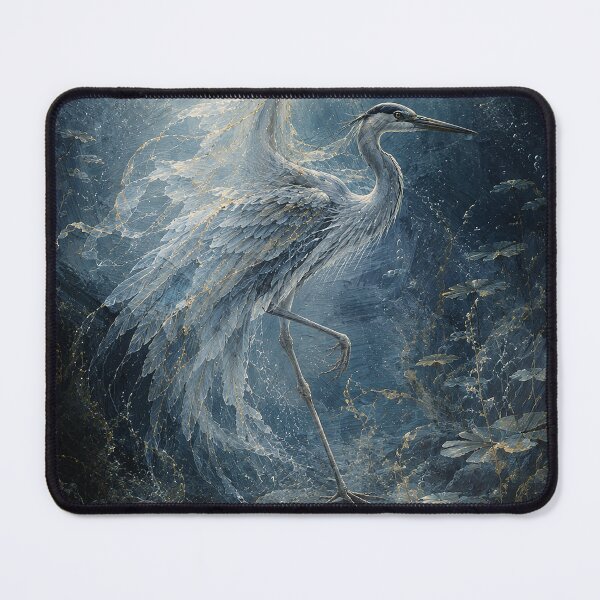Item preview, Great Blue Heron Ballet – The Dancer and the WaterBird designed and sold by TrueWoven Studio.