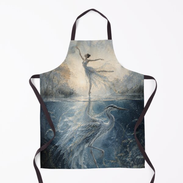 Item preview, Great Blue Heron Ballet – The Dancer and the WaterBird designed and sold by TrueWoven Studio.