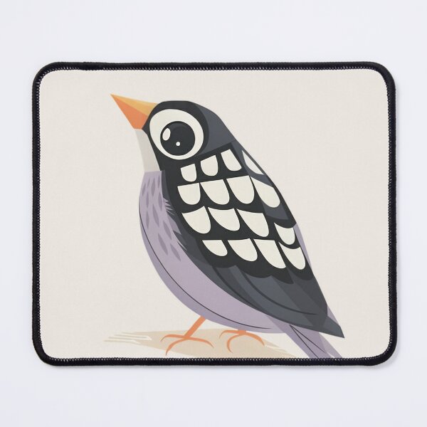 Item preview, Minimal Folk Bird Sticker | Scandinavian Black and White Bird Art designed and sold by Filora Atelier | Bird Art.