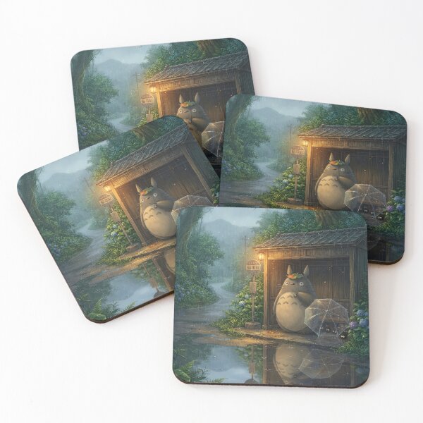 Artikelvorschau, Totoro an der Bushaltestelle entworfen und verkauft von COFFEEWITHARTS.