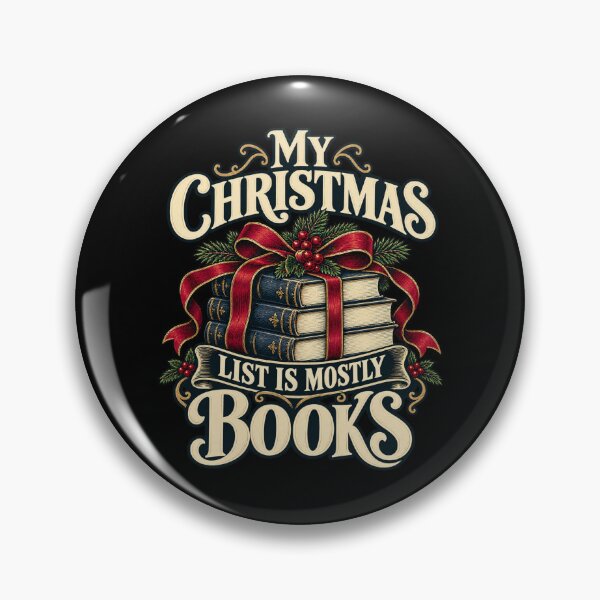 Item preview, My Christmas List Is Mostly Books designed and sold by Good Mood Foundry.