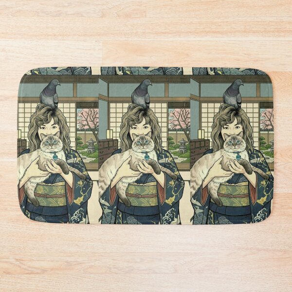 Item preview, Cat, pigeon, animal, love, peace, Japan, coexistence designed and sold by citravisuel.
