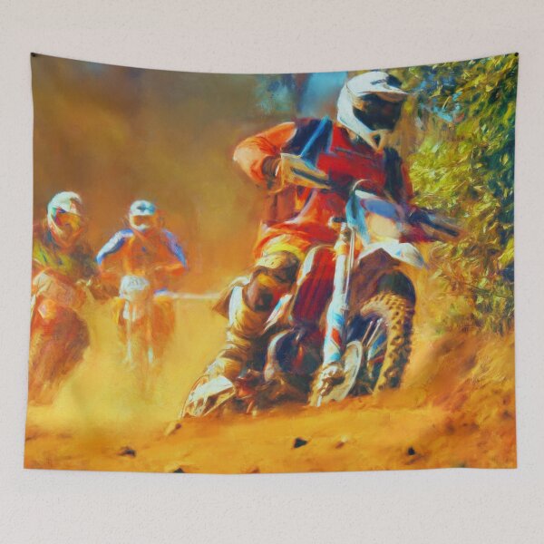 Item preview, Motor Bike Sport Race Painting designed and sold by livianasgifts.