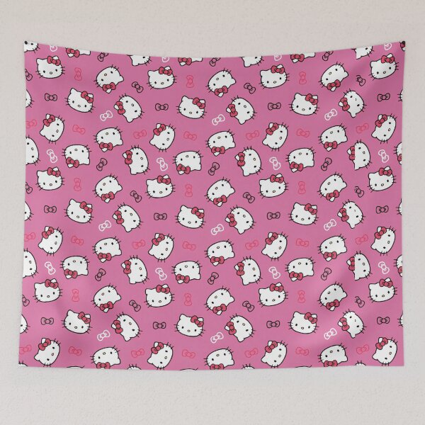 Item preview, Pink Hello Kitty Bow Pattern designed and sold by iloveyourcupid.