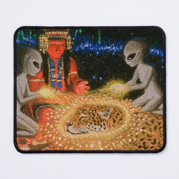 Artikelvorschau, Jaguar-Energieheilung: Visionäre Kunst der schamanischen Heilung und kosmischen Verbindung entworfen und verkauft von RoninGangStudio.
