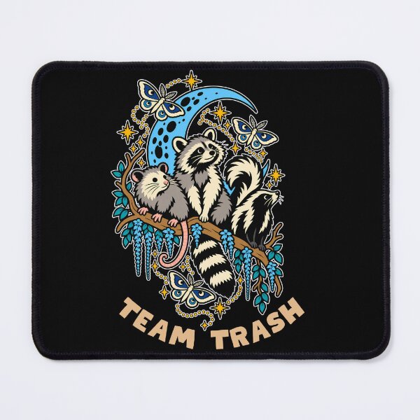 Item preview, Night Trash Panda Crew Crescent Moon Team Trash designed and sold by Bawek85Designs.