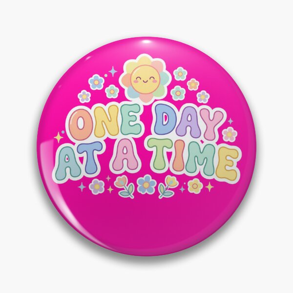Item preview, One Day At A Time Pastel Positivity Art designed and sold by the wellness script.