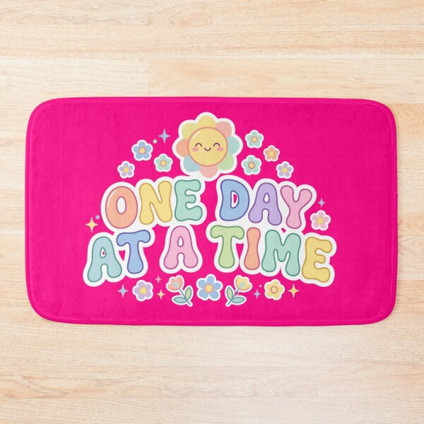 Item preview, One Day At A Time Pastel Positivity Art designed and sold by the wellness script.