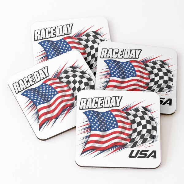 Item preview, Race Day USA Checkered Flag American Speedway Motorsport designed and sold by davereynold.
