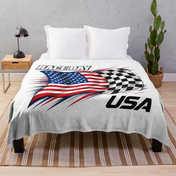 Artikelvorschau, Renntag USA Zielflagge Amerikanische Rennstrecke Motorsport entworfen und verkauft von davereynold.