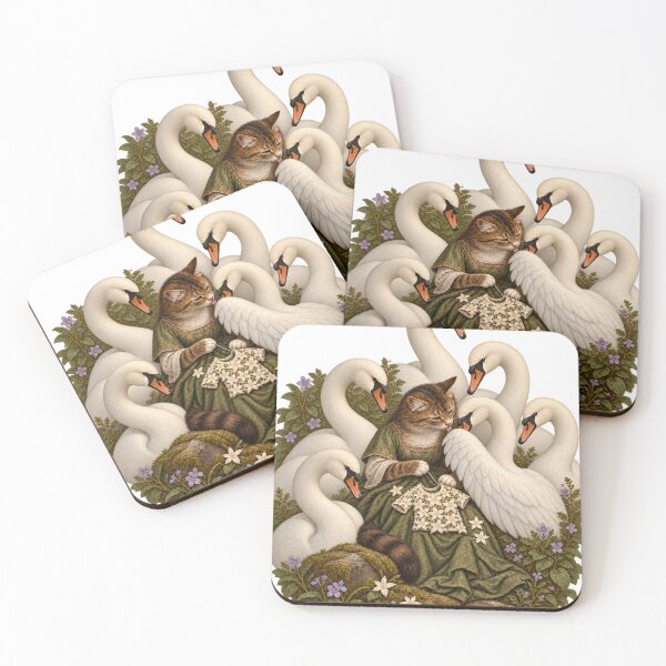 Item preview, Six Swans and the Sewing Cat designed and sold by Ocelot-T.