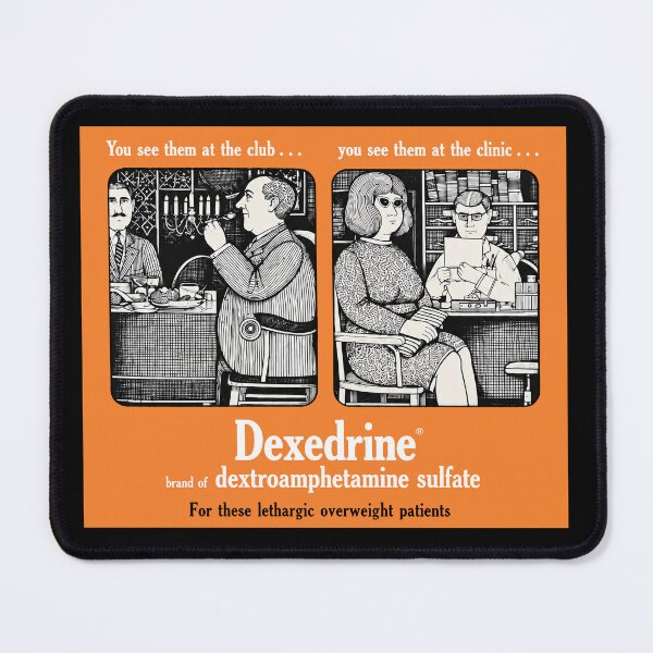 Item preview, Vintage Dexedrine Pharmaceutical Advertisement – Retro Clinic and Social Club Medical Art designed and sold by PharmaOriginals.