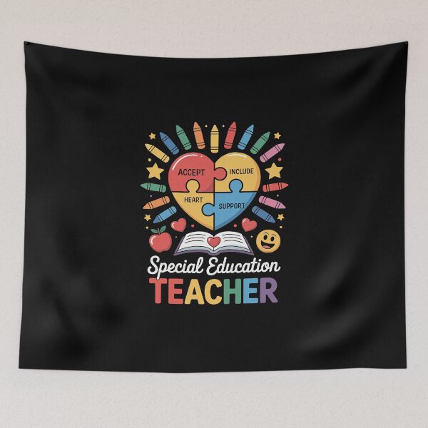Item preview, Special Education Teacher – SPED Inclusion Puzzle Heart Art designed and sold by jkrphoto.