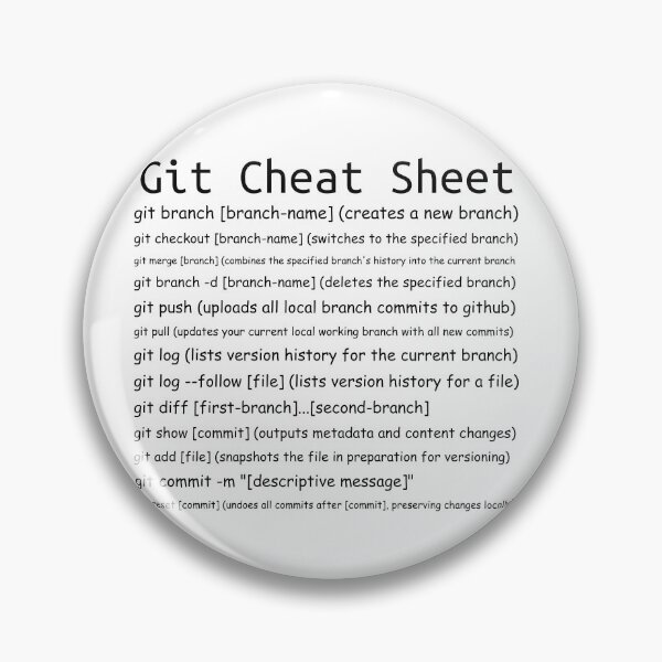 Aperçu de l'œuvre Aide-mémoire Git - Cadeau idéal pour les développeurs créée et vendue par Jackson-Will.