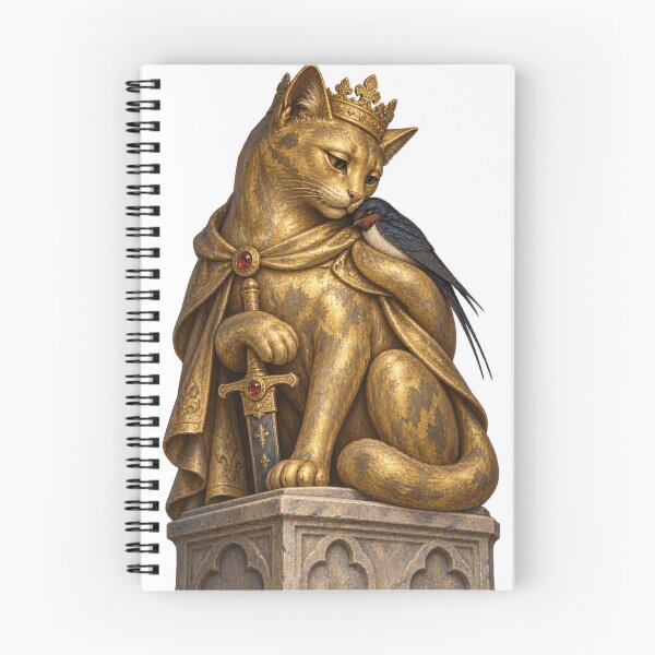 Item preview, The Happy Prince Cat Statue designed and sold by Ocelot-T.