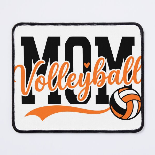 Item preview, Volleyball Mom Orange Script Varsity Swoosh designed and sold by Makelya.