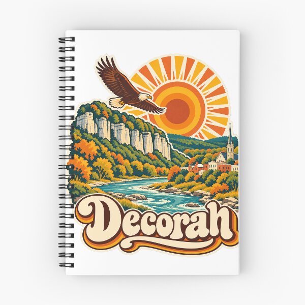 Item preview, Decorah Iowa Travel Souvenir - Retro Illustration designed and sold by VisualArtsOasis.