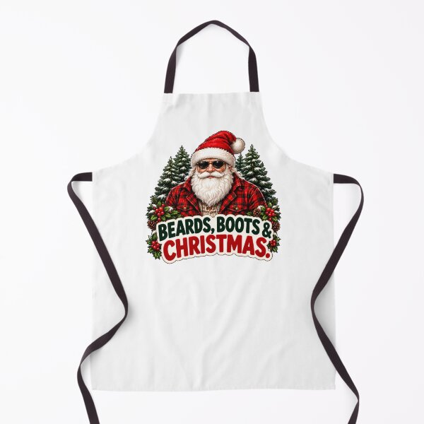 Item preview, Beards, Boots & Christmas – Bearded Outdoorsman Santa Holiday Design designed and sold by SVALANART.