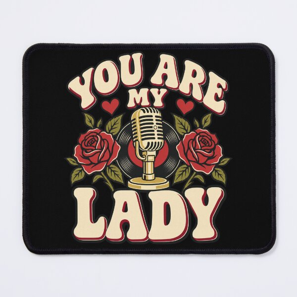 Item preview, You Are My Lady Vintage Microphone Roses Vinyl Record designed and sold by choudane.