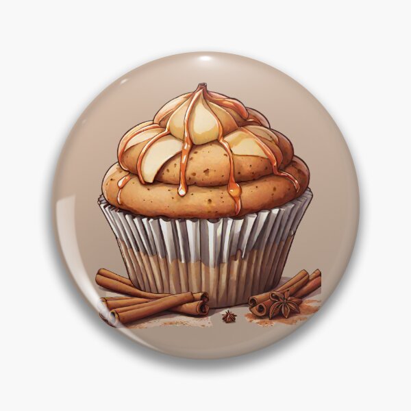 Item preview, Apple Cinnamon Muffin - Fall Baking Food Art designed and sold by Jackson-Will.