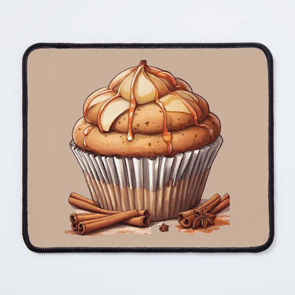 Item preview, Apple Cinnamon Muffin - Fall Baking Food Art designed and sold by Jackson-Will.