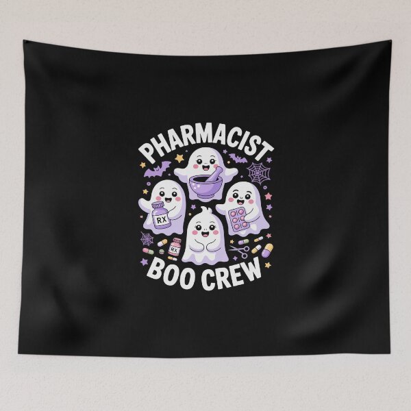 Artikelvorschau, Apotheker-Boo-Crew – Niedliche Geisterapotheke-Halloween-Kunst entworfen und verkauft von jkrphoto.