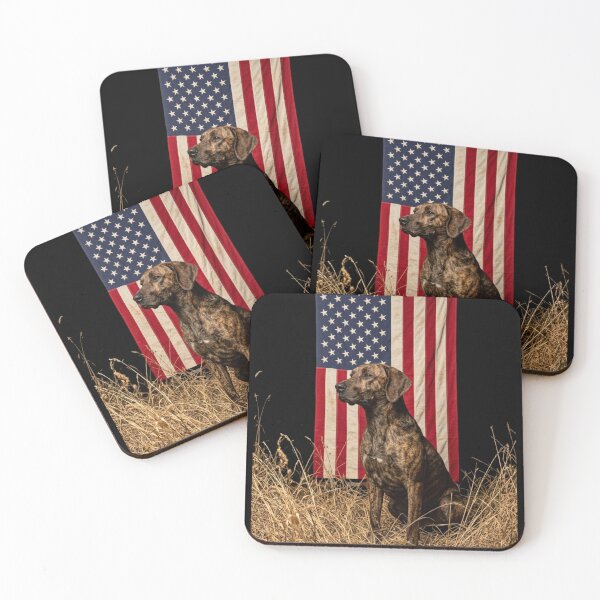 Aperçu de l'œuvre Plott Hound American Flag Artwork Patriotic Dog Design créée et vendue par w66aboo.