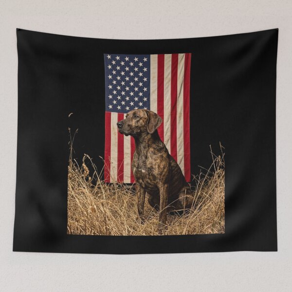 Item preview, Plott Hound American Flag Artwork Patriotic Dog Design designed and sold by w66aboo.