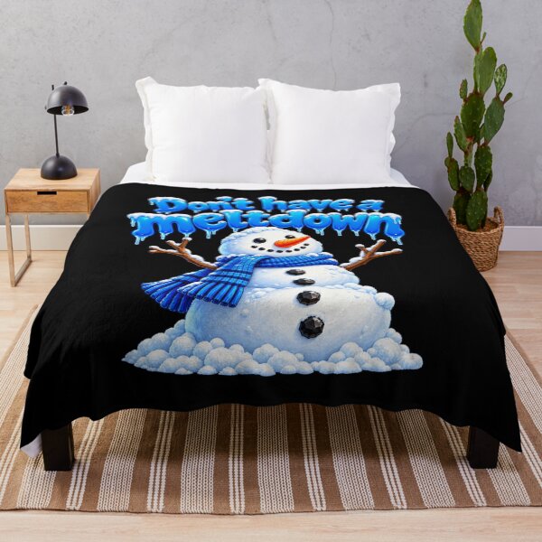Artikelvorschau, Schneemann – Keine Panik – Lustiges Winter-Wortspiel-T-Shirt entworfen und verkauft von Trendably.