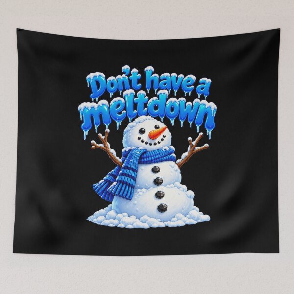 Item preview, Snowman - Don’t Have a Meltdown - Funny Winter Pun T-Shirt designed and sold by Trendably.