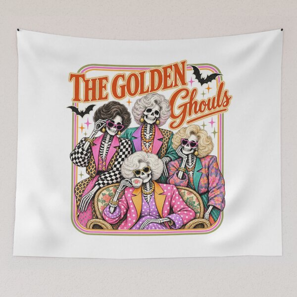 Item preview, Patchwork Skeleton Ladies, Girly Spooky Squad Shirt designed and sold by Suzu Comena.