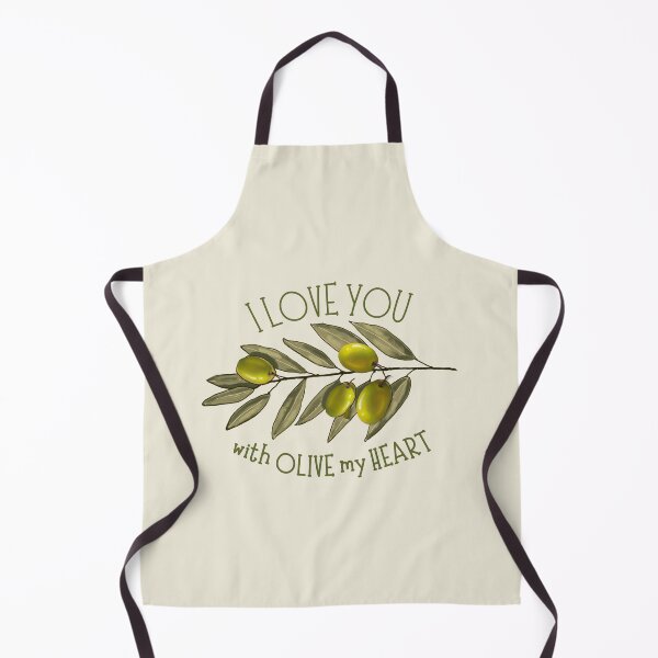 Item preview, Olive Branch Drawing, Love You With OLIVE My Heart, Pun designed and sold by JoyfulWhimsy.