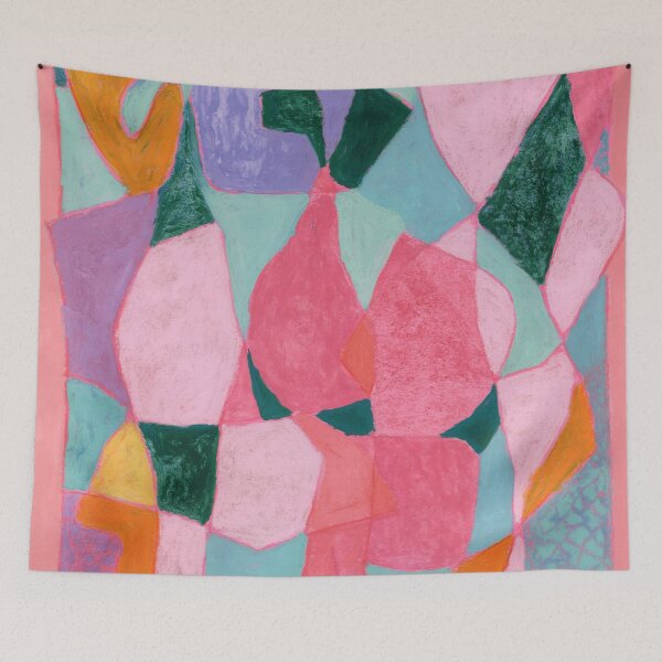 Item preview, Pink Mid Century Modern Abstract designed and sold by trajeado14.