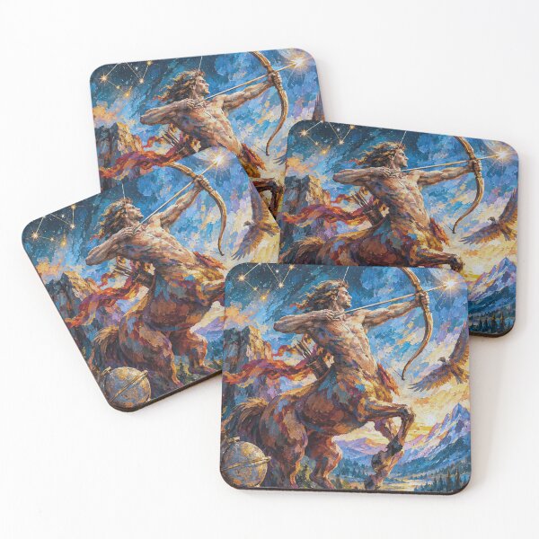 Item preview, Sagittarius Zodiac Painting – Celestial Astrology Artwork designed and sold by GalleryKauffeld.