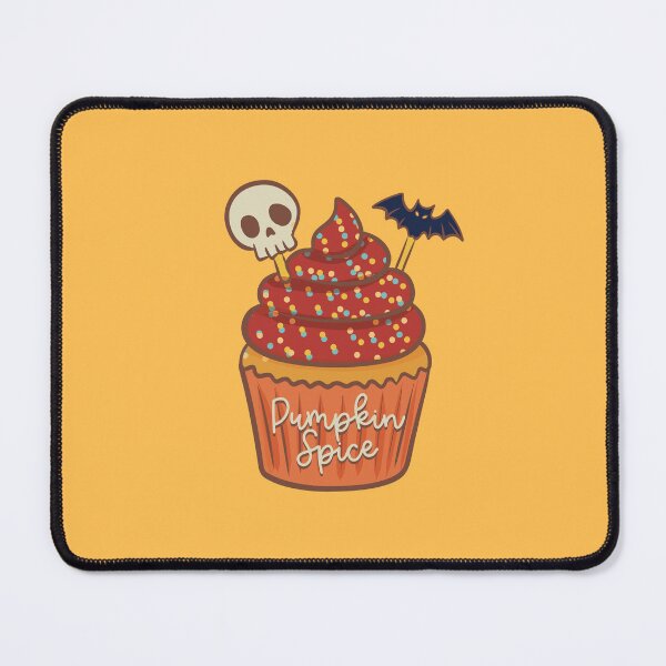 Item preview, Halloween Skull Pumpkin Spice Cupcake designed and sold by IvysCreativityHouse.