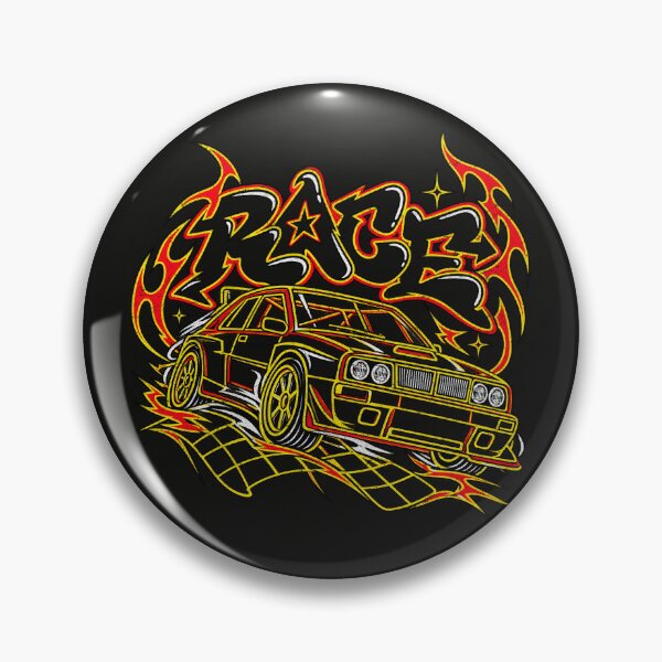 Item preview, Race – Neon Street Racing Car and Flames designed and sold by AwesomeBeyondLimits.