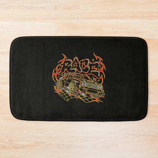Item preview, Race – Neon Street Racing Car and Flames designed and sold by AwesomeBeyondLimits.