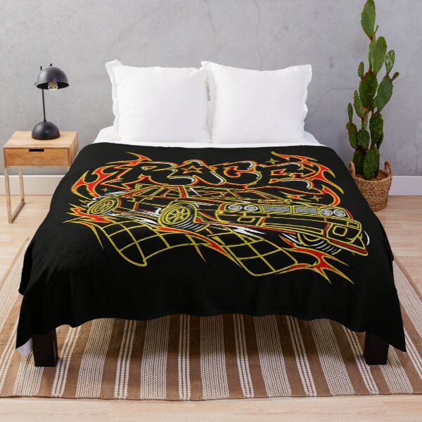 Item preview, Race – Neon Street Racing Car and Flames designed and sold by AwesomeBeyondLimits.