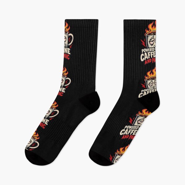 Item preview, Powered By Caffeine And Panic National Coffee Day Left Handers designed and sold by CrazySzoopWorld.