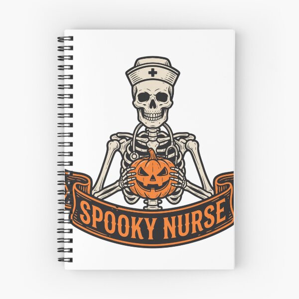 Item preview, Spooky Nurse Skeleton Pumpkin Stethoscope Halloween designed and sold by Makelya.