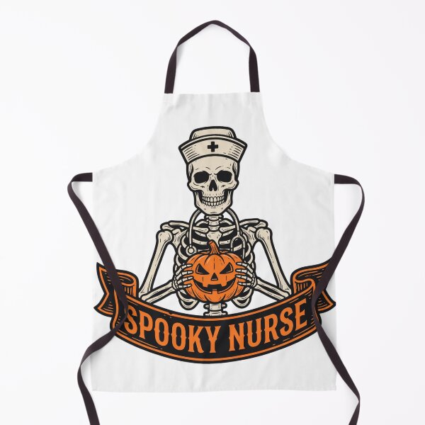 Item preview, Spooky Nurse Skeleton Pumpkin Stethoscope Halloween designed and sold by Makelya.