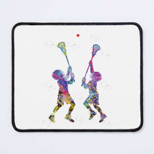 Item preview, Little Boy Lacrosse Players Watercolor Art designed and sold by Liededrom..