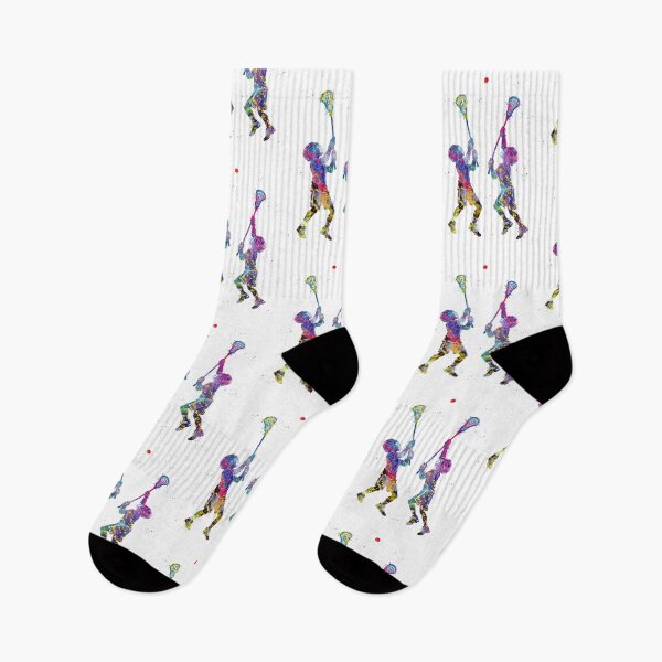 Item preview, Little Boy Lacrosse Players Watercolor Art designed and sold by Liededrom..