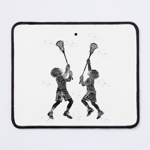 Item preview, Little Boy Lacrosse Players Watercolor Art designed and sold by Liededrom..